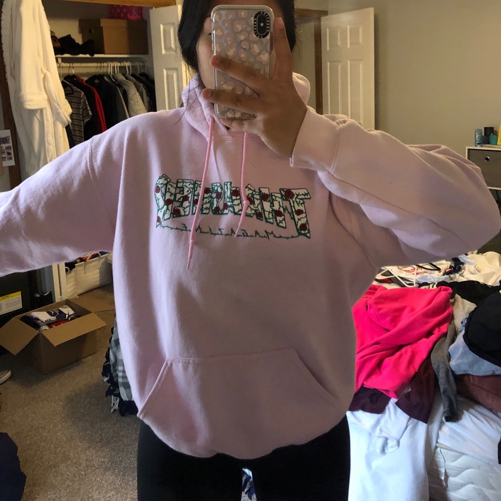 Light pink thrasher hoodie!